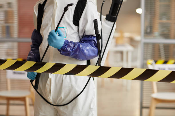 Professional Biohazard Cleanup technician working in Brewster, MA